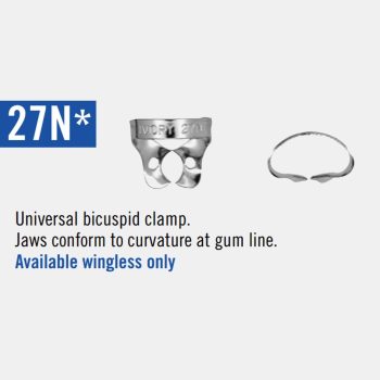 Clamp Ivory nº 27N For Upper & Lower Premolars