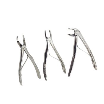 Set of 3 Extraction forceps for childrens